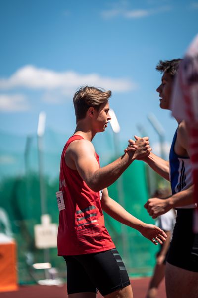 Milian Zirbus (LG Osterode) am 02.07.2022 waehrend den NLV+BLV Leichtathletik-Landesmeisterschaften im Jahnstadion in Goettingen (Tag 1)